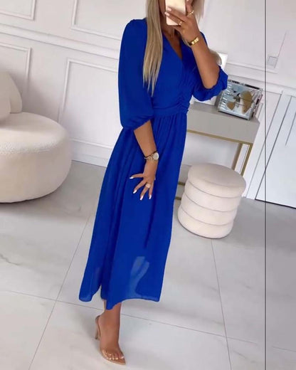 MIRA WAISTED MIDI DRESS