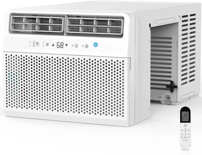 Quiet Window Air Conditioner 6000/10,000/1,2000 BTU, Window AC Unit Cooling Room 450sq.ft