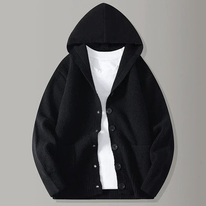 STIRLING HOODED KNIT CARDIGAN